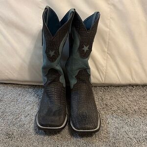 Black and Blue Western Cowboy Boots